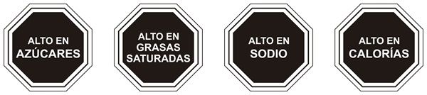 Alto en azúcares, calorías, sodio y grasas saturadas