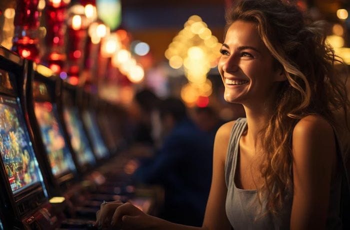 Jugador emocionado ganando en casino online 1win