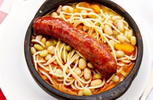 Receta de porotos con rienda chileno