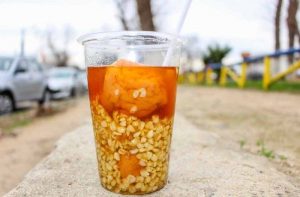 Receta de mote con huesillos chileno