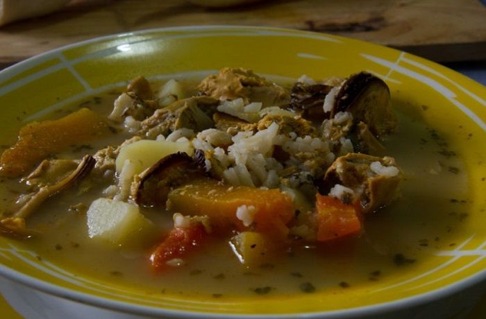 Receta de cazuela de cholgas chilota