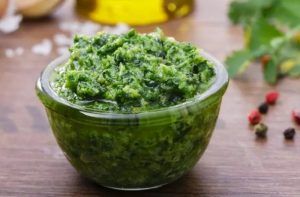 Receta de salsa verde a la chilena