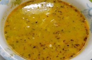 Receta de caldo de harina tostada