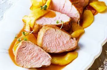 Receta de lomo de cerdo con manzanas: Sabor y ternura para 4 personas Receta de lomo de cerdo con manzanas: Sabor y ternura para 4 personas