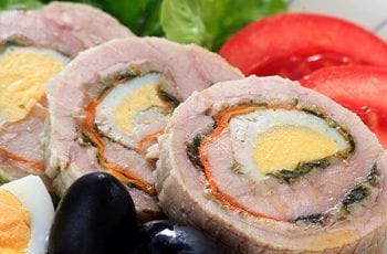 Receta de arrollado de malaya (matambre) de cerdo rellena casera Receta de arrollado de malaya (matambre) de cerdo rellena casera