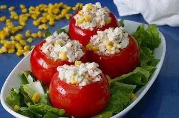Receta de tomates rellenos con atún y choclo: Caseros, deliciosos y nutritivos