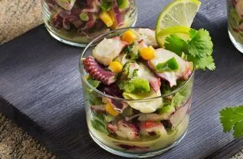 Receta de ceviche de pulpo: Deliciosa frescura del mar chileno Receta de ceviche de pulpo: Deliciosa frescura del mar chileno