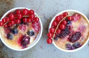 Receta de gratinado de berries