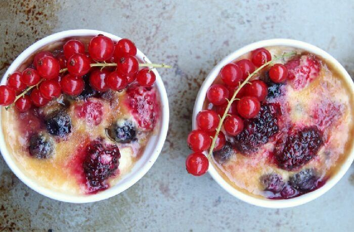 Receta de gratinado de berries Receta de gratinado de berries