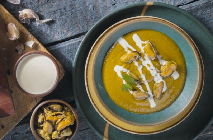Receta de crema de choritos