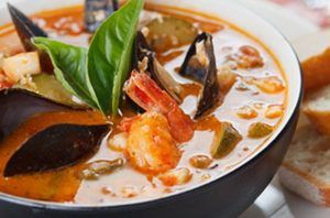 Receta de sopa de mariscos chilenos