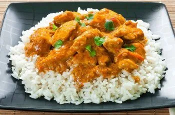 Receta de pollo al curry con leche de coco: Fácil y delicioso para 4 personas