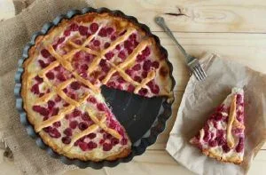Receta de kuchen de frambuesa o frutilla