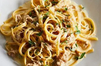 Receta de tallarines con atún y crema: Rápido, delicioso y nutritivo Receta de tallarines con atún y crema: Rápido, delicioso y nutritivo