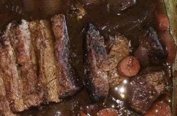 Receta de tapapecho al horno en vino tinto: Preparación paciente y deliciosa