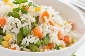 Receta de arroz primavera