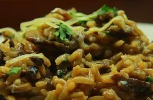 Receta de risotto de hongos chilenos