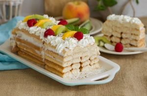 Receta de torta de galletas de champaña