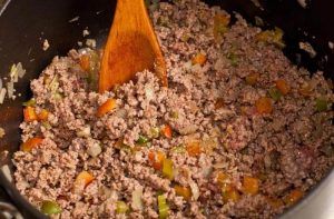 Receta de carne molida a la chilena
