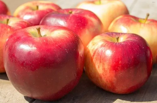 Manzanas rojas, utilizadas junto a otras frutas en la sangría española.