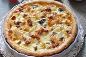 Receta de quiche de pollo y verduras
