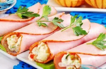 Receta de rollitos de jamón rellenos: Fáciles y versátiles para 4 personas Receta de rollitos de jamón rellenos: Fáciles y versátiles para 4 personas