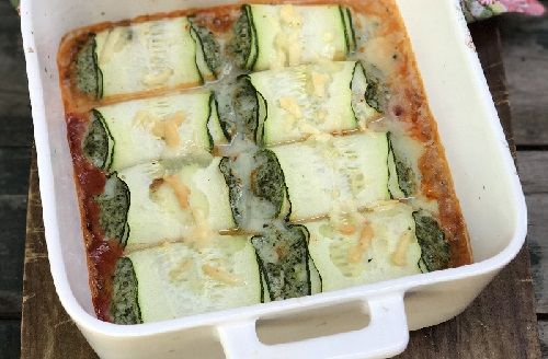 Canelones de zapallo italiano Canelones de zapallo italiano
