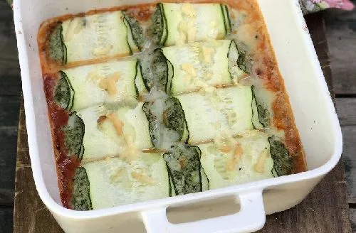 Canelones de zapallo italiano Canelones de zapallo italiano