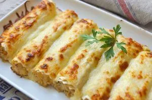 Receta de canelones rellenos