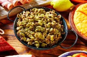 Receta de habas con jamón