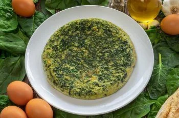 Receta de tortilla de espinacas: Saludable, natural y de temporada
