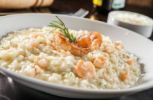 Receta de risotto de camarones
