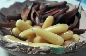 Receta de piñones en almibar