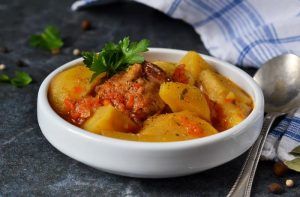 Receta de estofado de pollo chileno