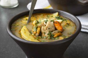 Receta de sopa de choritos