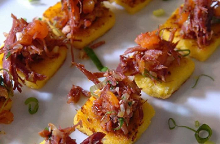 Receta de canapés de charqui: Cocina chilena patrimonial 1 Receta de canapés de charqui - Comidas Chilenas