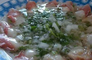 Recetas de aperitivos típicos de Chile 79 Receta de ceviche de machas en salsa verde - Comidas Chilenas