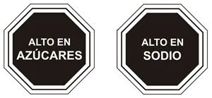 Alto en azúcares y sodio Alto en azúcares y sodio