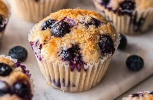 Recetas de postres típicos de Chile 163 Muffins de arándanos