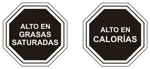 Alto en grasas saturadas y calorías