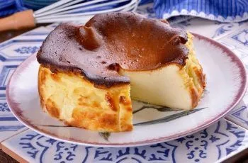 Receta de tarta de queso vasca casera: Sencilla y deliciosa para 6 personas