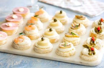 Receta de canapés fáciles con pan de molde Receta de canapés fáciles con pan de molde