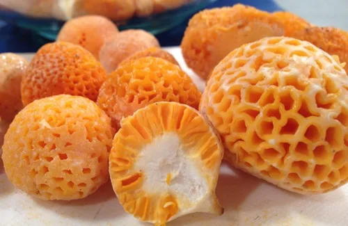 Setas (digüeñes) frescas y limpias, listas para ser añadidas al caldo.