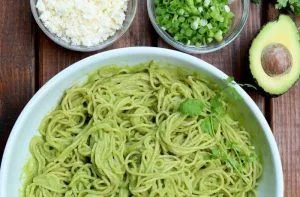 Recetas chilenas: platos típicos y tradicionales de Chile 15 Receta de fideos con palta - Comidas Chilenas