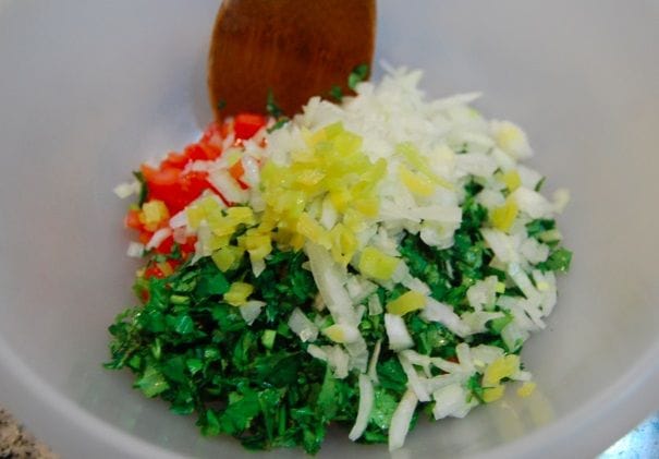 Ingredientes del pebre