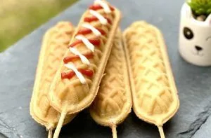 Recetas chilenas: platos típicos y tradicionales de Chile 162 Receta de yoguis o waffle dogs - Comidas Chilenas