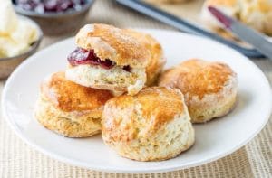 Receta de panecillos ingleses scones