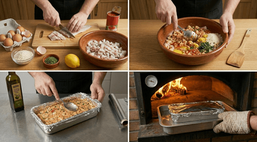 Receta de budín de merluza chilena: Natural, fresco y delicioso 1 Preparacion budin de merluza paso a paso