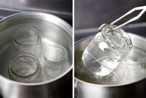Hervido de los frascos