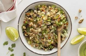 Receta de ensalada de kinwa mapuche